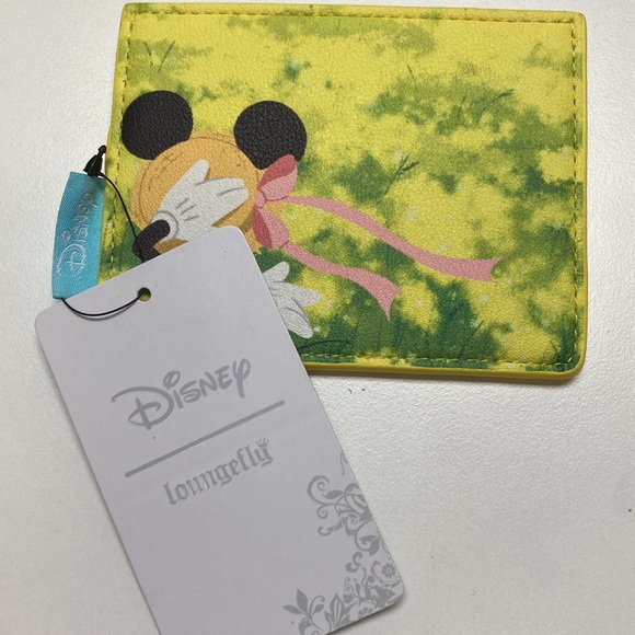 NWT Loungefly Disney Mickey Minnie Rice Fields Cardholder Wallet - Picture 2 of 3